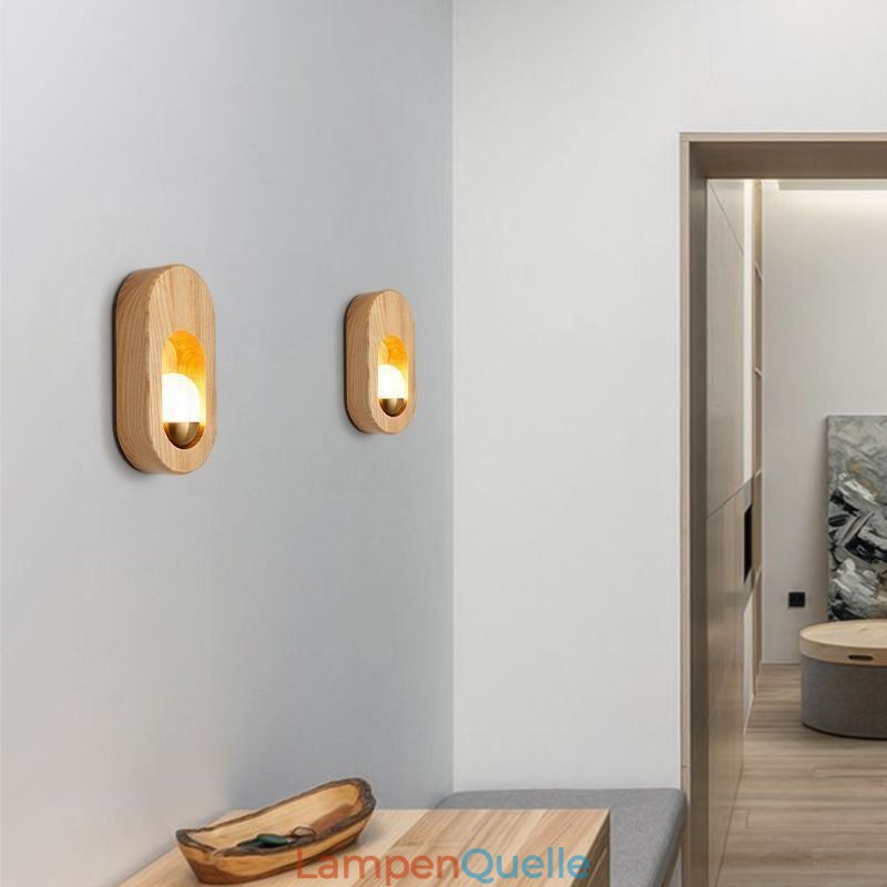 Japanische Dekoration Wandleuchte Holz Wandlampe Eingangsgang