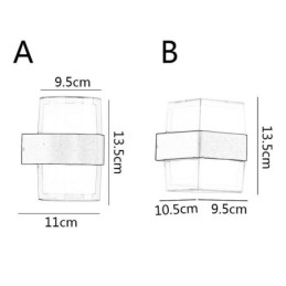 Acryl Minimalistische Wandleuchte Wasserdichte Wandleuchte Terrasse