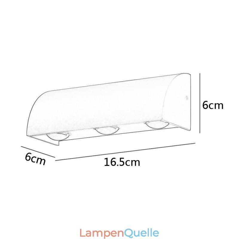 Wandleuchte Wasserdichte Aluminiumtreppe Wandleuchte