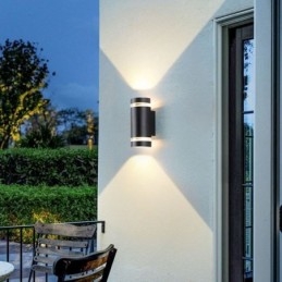 Wandleuchte Wasserdicht Up Down Aluminium Doppelkopf Wandleuchte