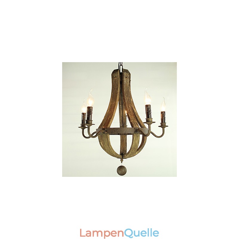 Kronleuchter 5 Lichter Vintage Retro Country Living Dining Metall