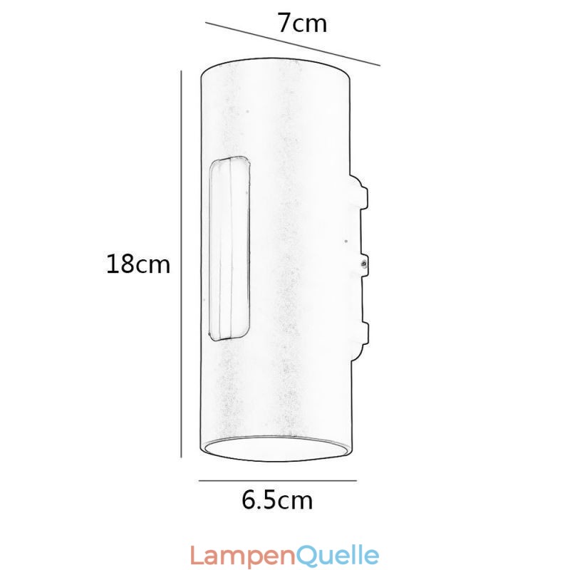 Wasserdichte Wandleuchte Aluminium Wandleuchte Hof