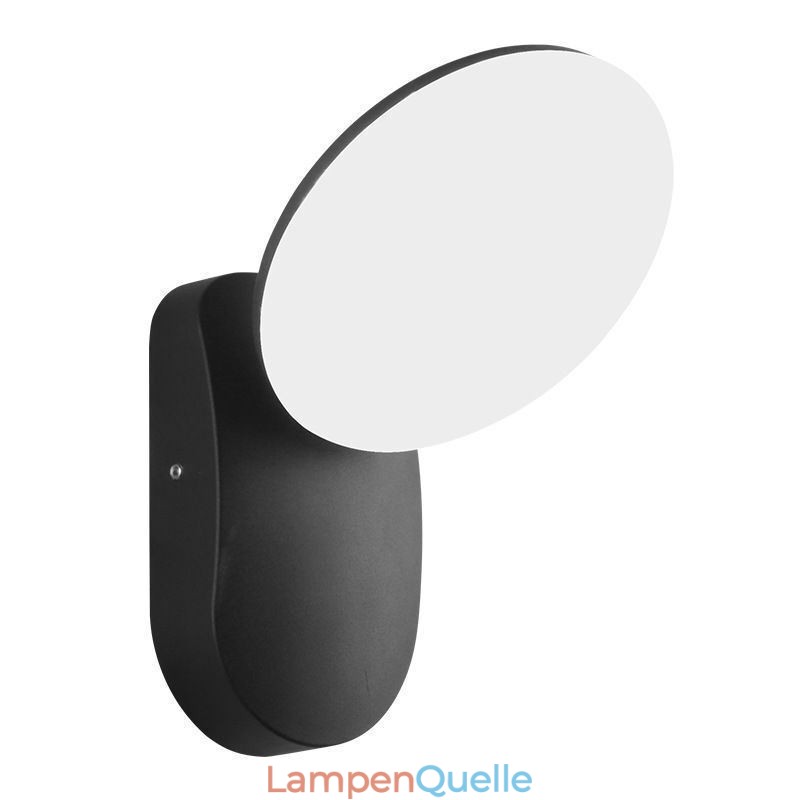 Moderne minimalistische Aluminiumlampe, wasserdichte Halbmond-Wandleuchte für den Garten