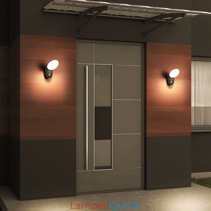 Moderne minimalistische Aluminiumlampe, wasserdichte Halbmond-Wandleuchte für den Garten