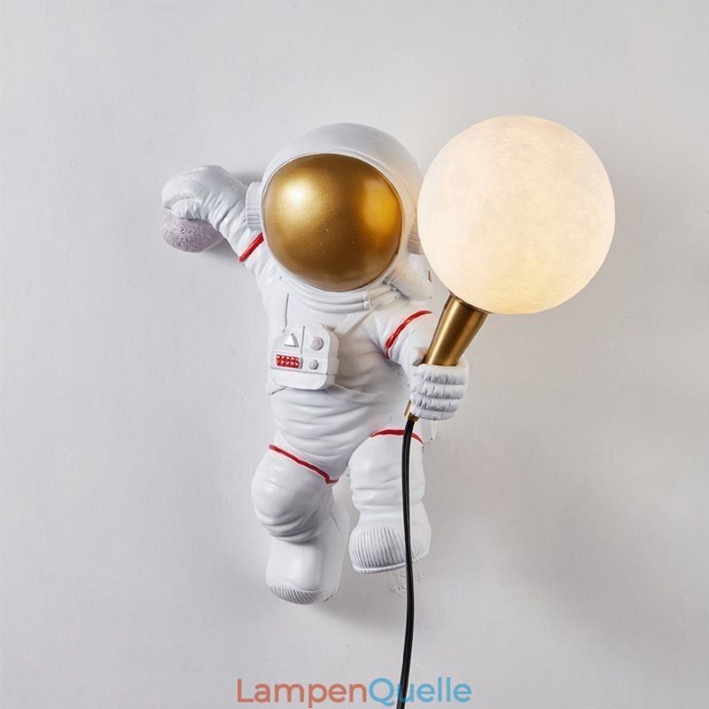 Moderne Wandleuchte Kreative Astronaut Harz Wand Licht Kinder