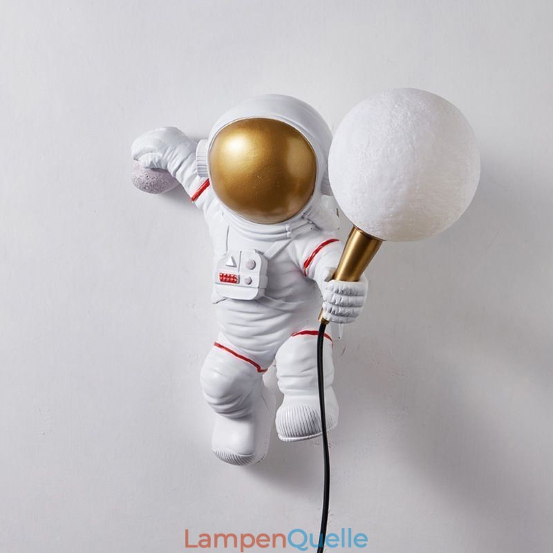Moderne Wandleuchte Kreative Astronaut Harz Wand Licht Kinder
