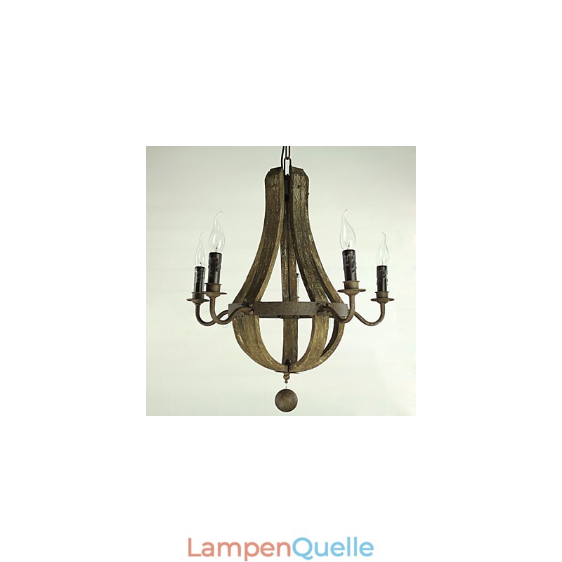 Kronleuchter 5 Lichter Vintage Retro Country Living Dining Metall