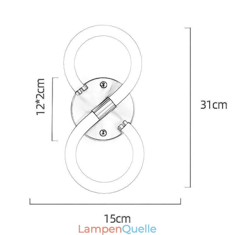 Zahlenleuchte Arabische Ziffer 8 Lampen