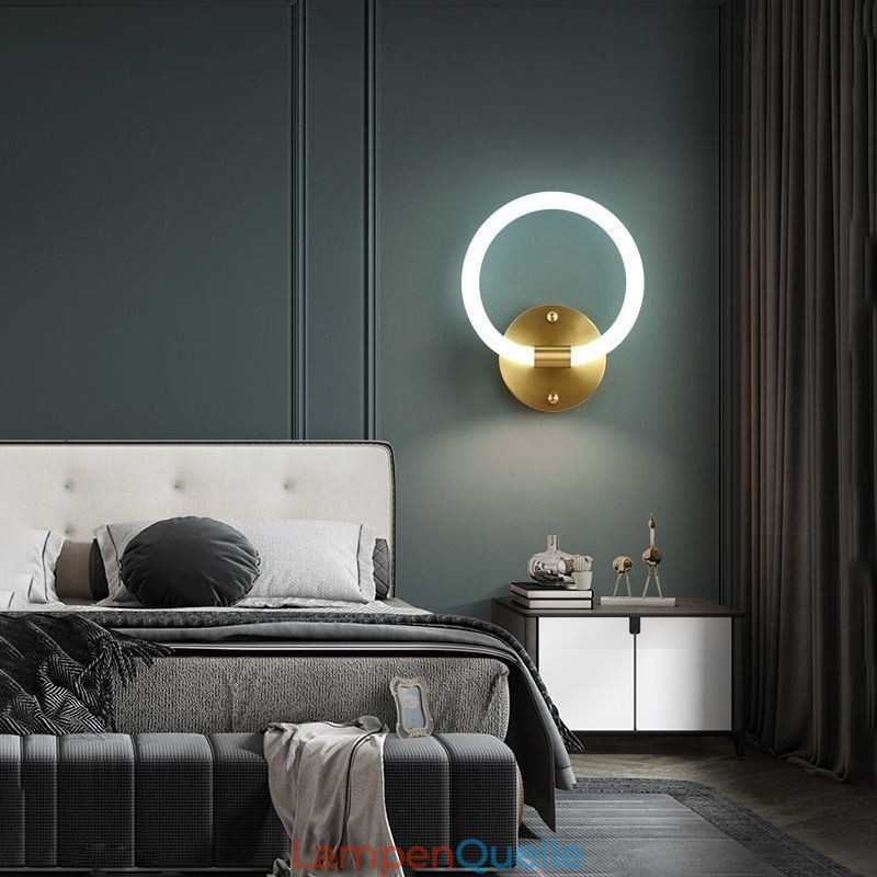Moderne Wand Leuchten Runde Ring Wandleuchten Tricolor Dimmen