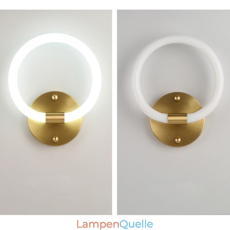 Moderne Wand Leuchten Runde Ring Wandleuchten Tricolor Dimmen
