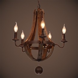 Kronleuchter 5 Lichter Vintage Retro Country Living Dining Metall