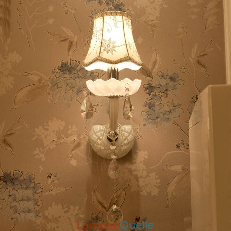 Klassische Kristallwandleuchte im europäischen Stil, elegante Wandleuchte