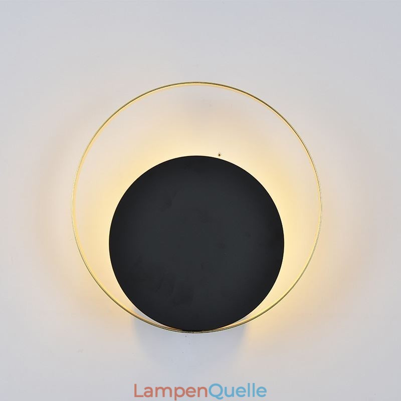 Moderne Wandleuchte Schwarz Rund Wandleuchte Kreative Lampe Nachttischbeleuchtung