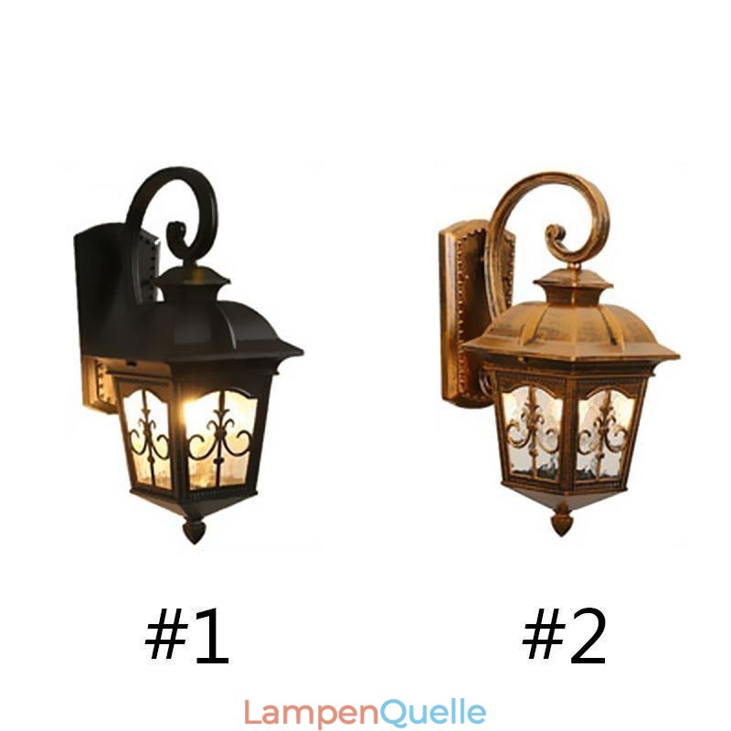 Europäische Retro Outdoor Wand Licht Wasserdichte Pfeil Blume Wand Leuchte