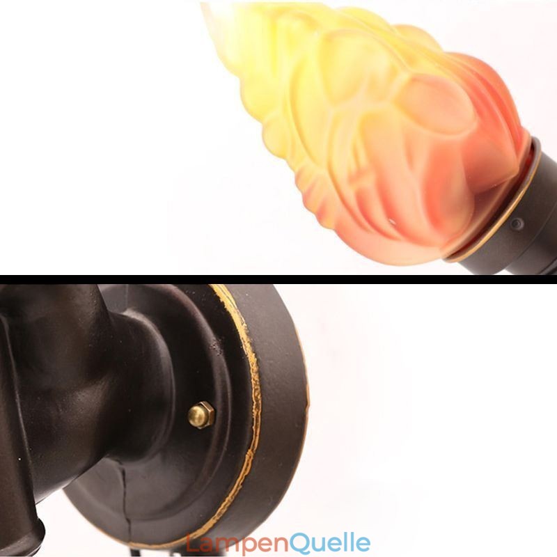 Europäische Retro Outdoor Wandleuchte Wasserdichte Taschenlampe Form Wandleuchte