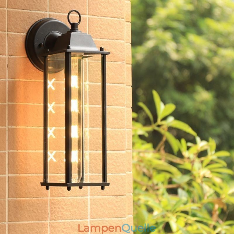 European Outdoor Wandleuchte Wasserdichte Quadratische Spalte Wand Licht Hof Garten Balkon