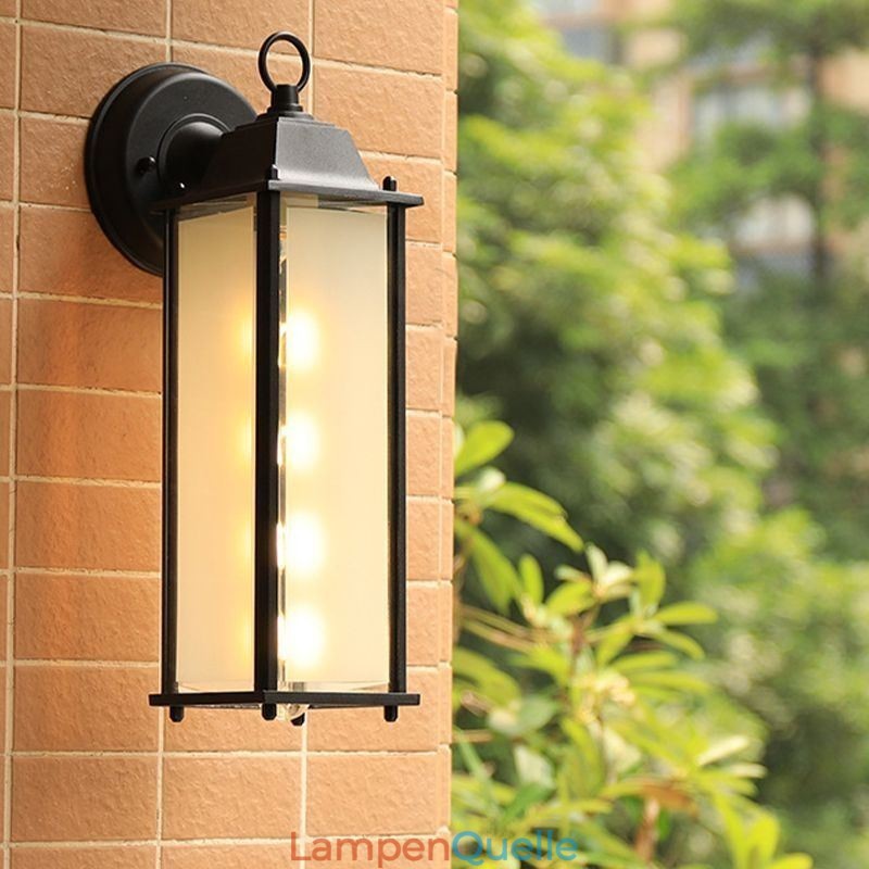 European Outdoor Wandleuchte Wasserdichte Quadratische Spalte Wand Licht Hof Garten Balkon