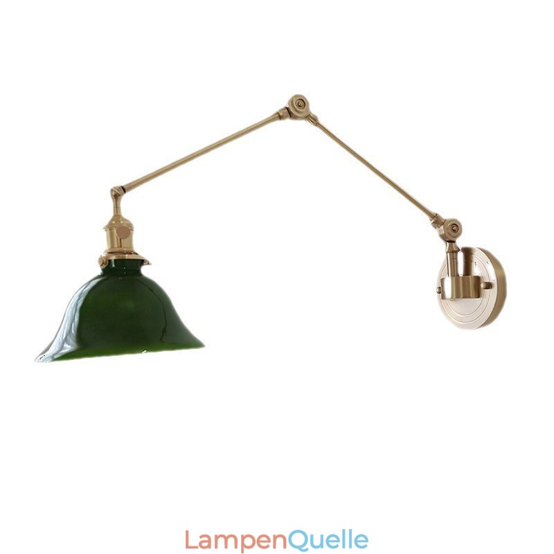 Moderne Wandleuchte mit Glasschirm