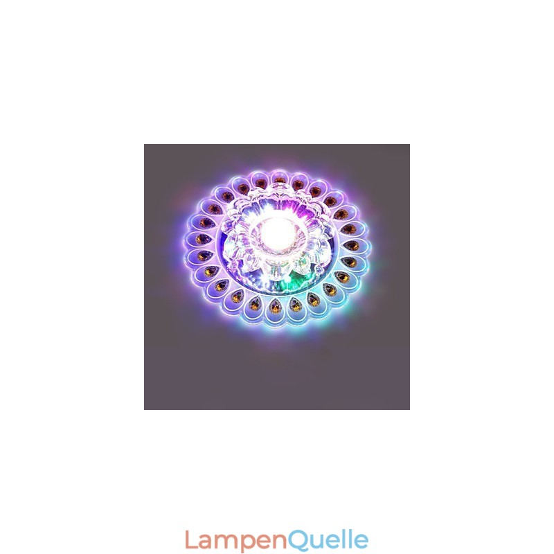 Kristall Deckenleuchte Spotlight SMD 3W Kreative Lampe Leuchtstoffröhre Bunte Farbe Dome Licht