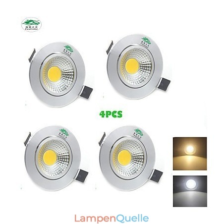 4PCS Zweihnder 3W 300Lm COB Deckenleuchte Downlight Warmweißes Licht 4PCS Zweihnder 3W 300Lm COB Deckenleuchte Downlight Warmweißes Licht