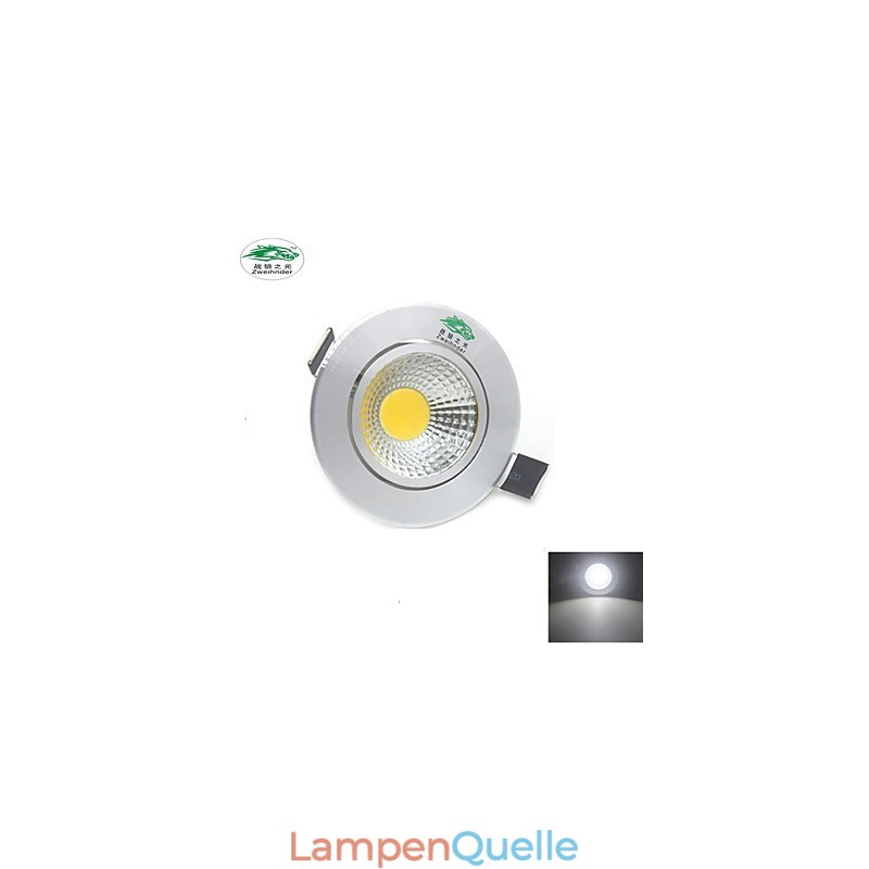 4PCS Zweihnder 3W 300Lm COB Deckenleuchte Downlight Warmweißes Licht