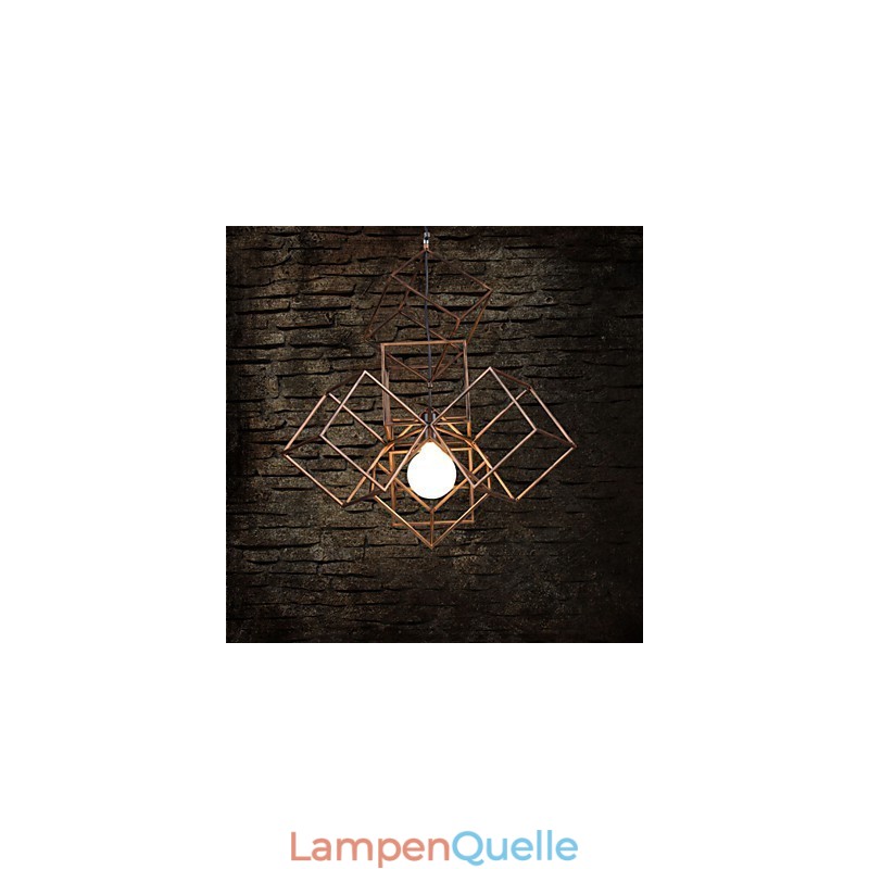 Pendant 1 Light Vintage Minimalist Iron Painting Chandelier