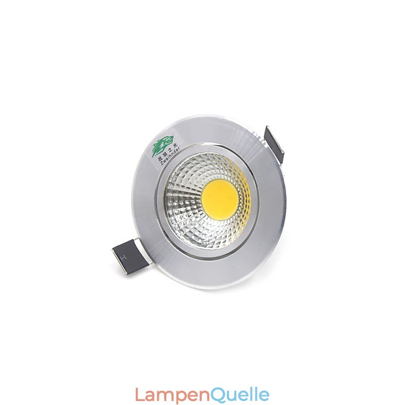 4PCS Zweihnder 3W 300Lm COB Deckenleuchte Downlight Warmweißes Licht