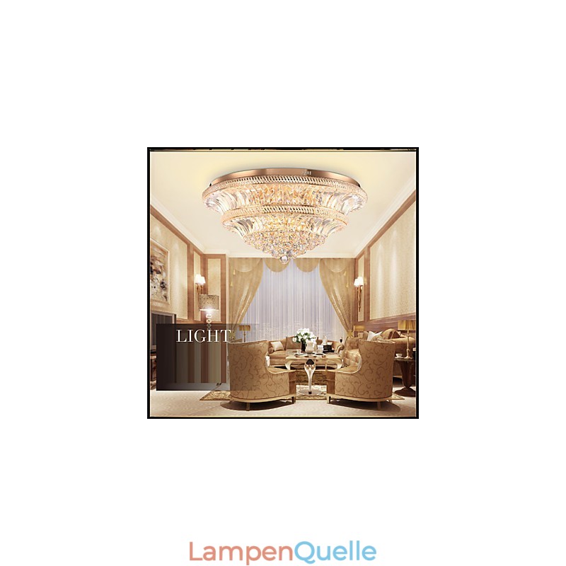 Moderne Luxus 9Moderne Kristall Deckenleuchte Absorbieren Kuppel Licht Durchmesser 80CM