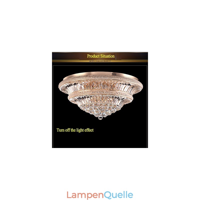 Moderne Luxus 9Moderne Kristall Deckenleuchte Absorbieren Kuppel Licht Durchmesser 80CM