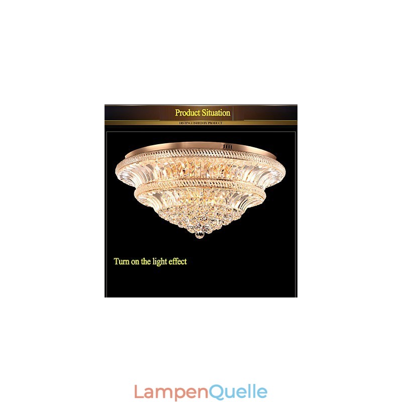 Moderne Luxus 9Moderne Kristall Deckenleuchte Absorbieren Kuppel Licht Durchmesser 80CM