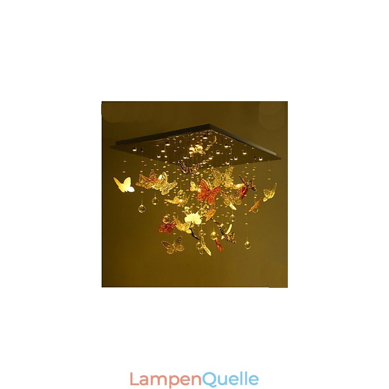 Kristalllampe Runder Schmetterling Kristalllampe