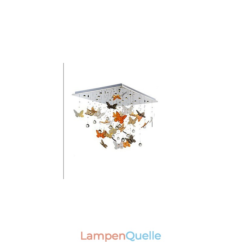 Kristalllampe Runder Schmetterling Kristalllampe