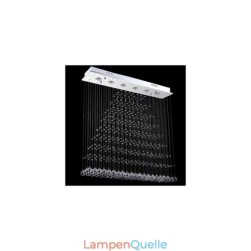 Rechteckige Kristall-Kronleuchter-Leuchten Deckenleuchten Hängeleuchten