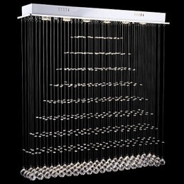 Rechteckige Kristall-Kronleuchter-Leuchten Deckenleuchten Hängeleuchten