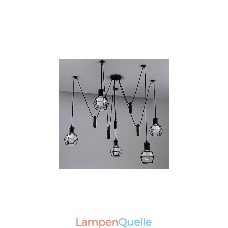 Traditionelle Klassische Vintage Retro Laterne Land Mini Stil Malerei Metall Anhänger Licht Esszimmer