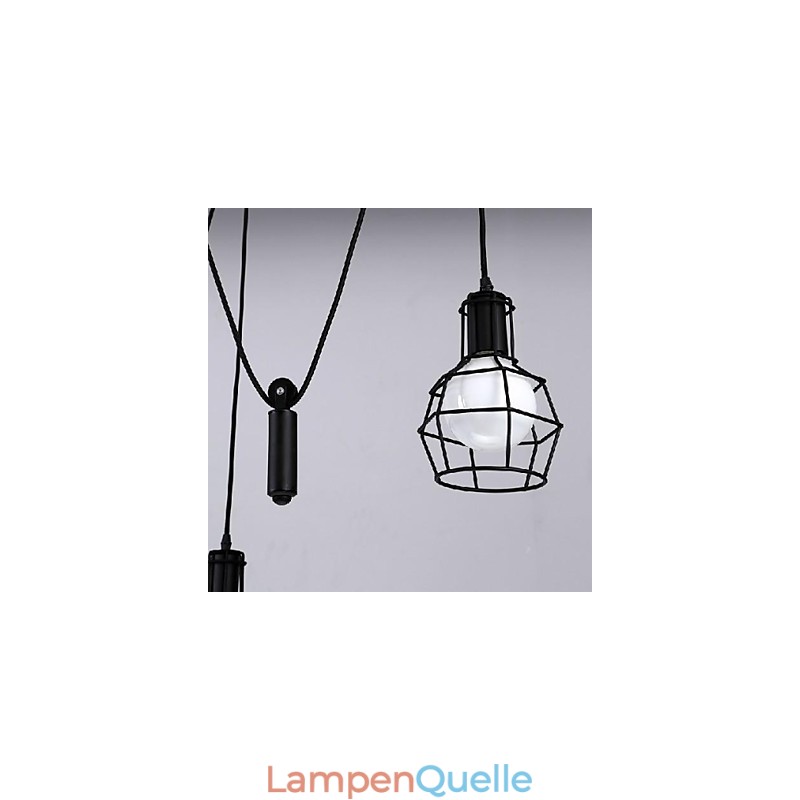 Traditionelle Klassische Vintage Retro Laterne Land Mini Stil Malerei Metall Anhänger Licht Esszimmer