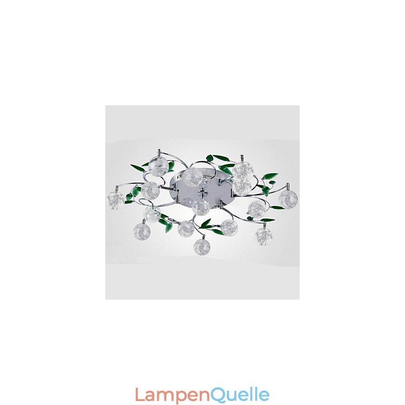 Grüne Kristall Deckenleuchte Runde Luft Lichter Lampe Lampe Eisen