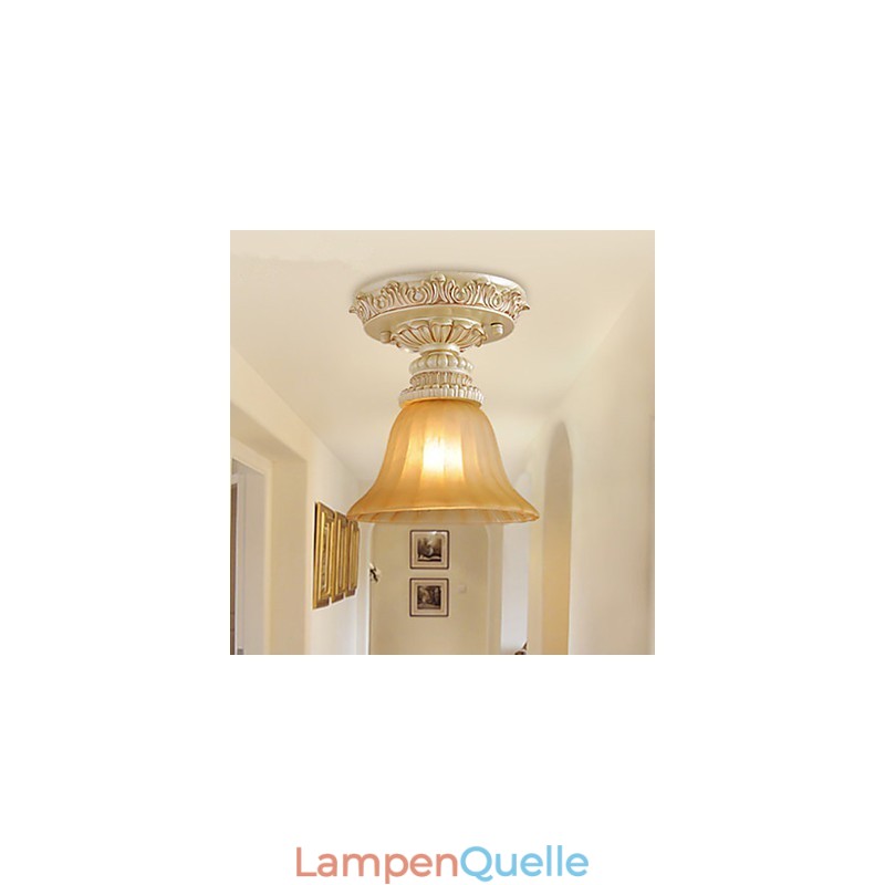 Traditionelle, klassische Einbaustrahler im Mini-Stil mit Malerei aus Kunstharz