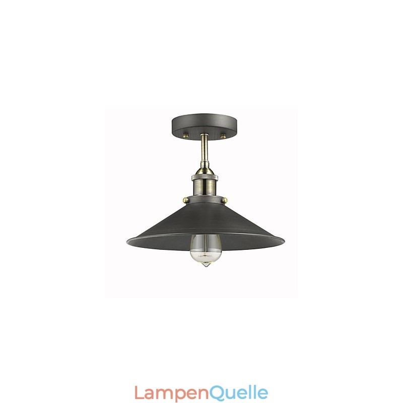 Vintage Mini Edison Deckenleuchte 1 Licht Metall Unterputzmontage