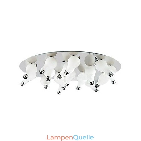 Moderne Deckenleuchte mit 12 Lichtern in runder Form (G4-Glühbirnensockel) Moderne Deckenleuchte mit 12 Lichtern in runder Form (G4-Glühbirnensockel)
