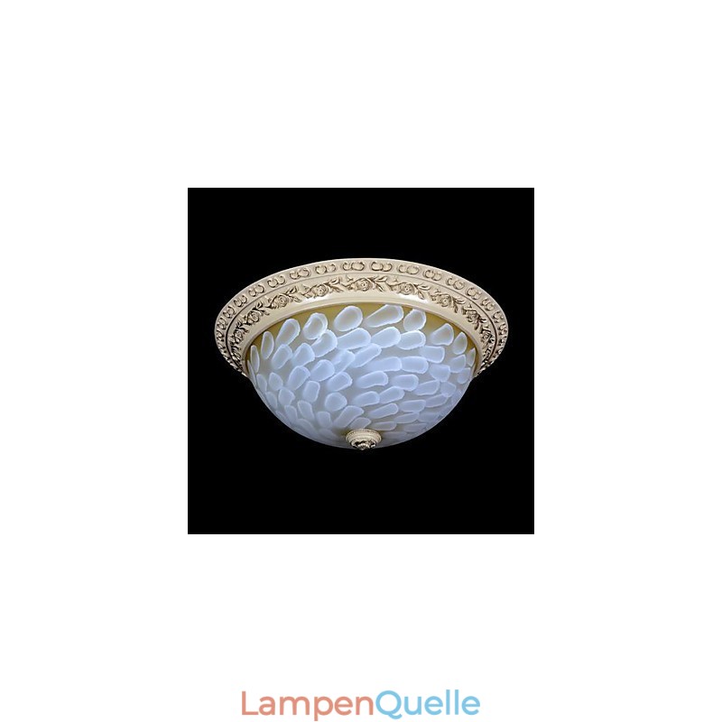 Weiße Unterputzleuchte Muster Glas Harz Gold Carving Europäischen Klassischen