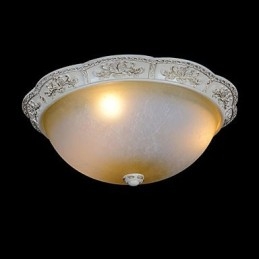 Weiße Unterputzleuchte Gelb Weiß Glas Harz Muster Carving Europäischen Klassischen