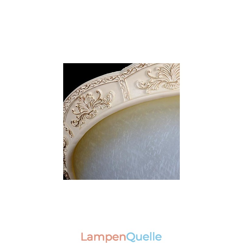 Weiße Unterputzleuchte Gelb Weiß Glas Harz Muster Carving Europäischen Klassischen