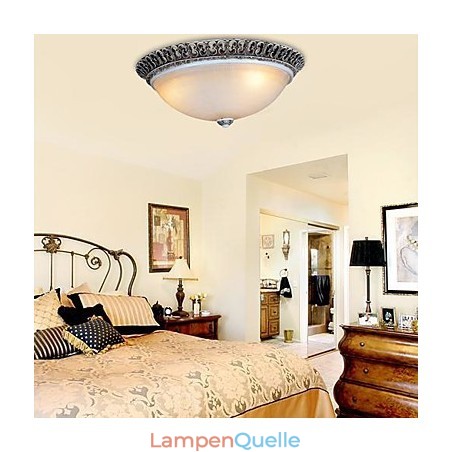 Dark Brown Flush Mount Light Glass Resin Pattern Carving European Classic Dark Brown Flush Mount Light Glass Resin Pattern Carving European Classic