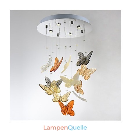 Kristalllampe Kreisförmige Schmetterlingskristalllampe 4 Kristalllampe Kreisförmige Schmetterlingskristalllampe 4