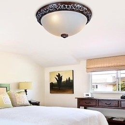 Deckenleuchte Glas Harz Silber Carving Europäischen Klassisch