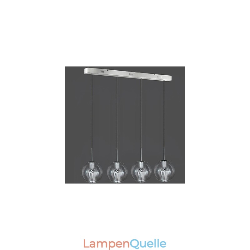 Moderne zeitgenössische traditionelle klassische Chrom Metall Pendelleuchte Kinder 4 Licht Pendelleuchte