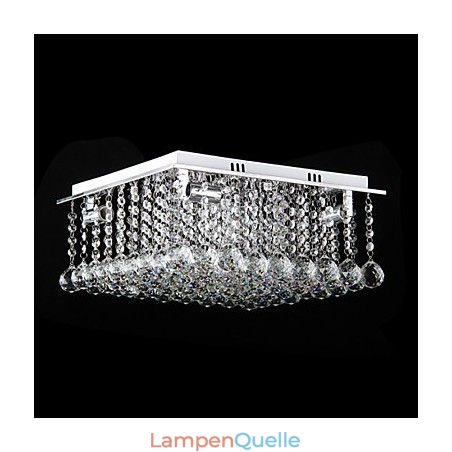 Moderne zeitgenössische Kristall galvanisierte Metall Flush Mount Moderne zeitgenössische Kristall galvanisierte Metall Flush Mount