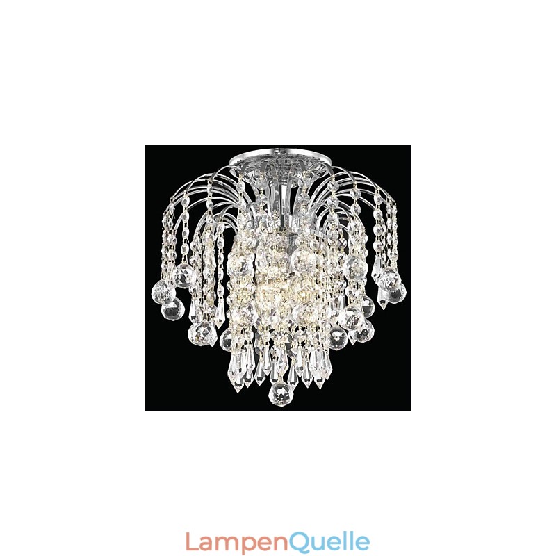 Moderne Deckenleuchten mit 4 Lichtern und Kristallperlen