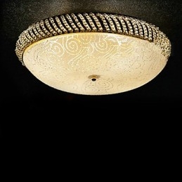 Luxuriöse Deckenleuchte mit 4 Lichtern in Gold